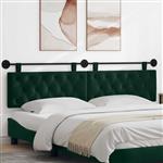vidaXL Hangend Hoofdeinde Donkergroen 210 x 55 x 7 cm Fluweel