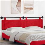 vidaXL Hangend Hoofdeinde Wandgemonteerd Rood 210 x 55 x 5 cm Nep Leer