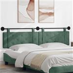 vidaXL Hangend Hoofdeinde Zeegroen 210 x 55 x 5 cm Fluweel