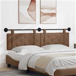 vidaXL Hangend Hoofdeinde Cappuccino 190 x 55 x 5 cm Nep Leer