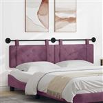 vidaXL Hangend Hoofdeinde Wandgemonteerd Paars 190 x 55 x 5 cm Fluweel