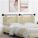 vidaXL Hangend Hoofdeinde Crème 170 x 55 x 5 cm Nep Leer
