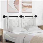 vidaXL Hangend Hoofdeinde Wandgemonteerd Wit 150 x 55 x 5 cm Nep Leer