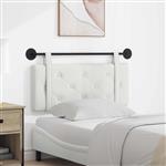 vidaXL Hangend Hoofdeinde Wandgemonteerd Wit 110 x 55 x 5 cm Nep Leer