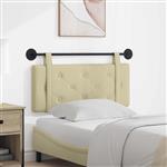 vidaXL Hangend Hoofdeinde Wandgemonteerd Crème 100 cm Nep Leer