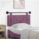 vidaXL Hangend Hoofdeinde Wandgemonteerd Paars 110 x 55 x 5 cm Fluweel