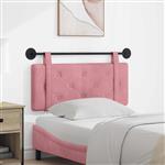 vidaXL Hangend Hoofdeinde Wandgemonteerd Roze 110 x 55 x 5 cm Fluweel