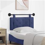 vidaXL Hangend Hoofdeinde Politieblauw 100 x 55 x 5 cm Fluweel