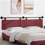 vidaXL Hangend Hoofdeinde Effen Wijnrood 210 x 55 x 5 cm Antiek PU