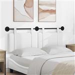 vidaXL Hangend hoofdbord Wit Stof