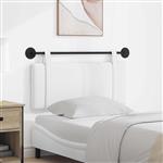 vidaXL Hangend Hoofdeinde Wandgemonteerd Wit 110 x 55 x 5 cm Stof