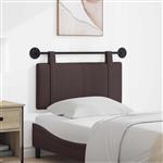 vidaXL Hangend Hoofdeinde Effen Donkerbruin 100 x 55 x 5 cm Stof