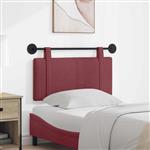 vidaXL Hangend Hoofdeinde Wandgemonteerd Wijnrood 100 x 55 x 5 cm Stof