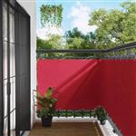 vidaXL Balkon Scherm Bordeauxrood 120 x 800 cm PU gecoat oxford alu