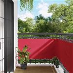 vidaXL Balkon Scherm Bordeauxrood 75 x 400 cm PU gecoat oxford alu