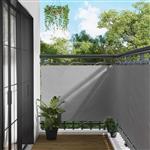 vidaXL Balkon Scherm Lichtgrijs 110 x 500 cm Oxford Stof