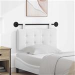 vidaXL Hangend Hoofdeinde Wandgemonteerd Wit 100 x 55 x 5 cm Stof