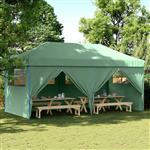vidaXL Partytent Groen 292 x 580 x 315 cm Oxford Stof