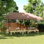 vidaXL Partytent Bruin 292 x 580 x 315 cm Oxford Stof