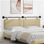 vidaXL Hangend Hoofdeinde Lichtgroen Grijs 190 x 55 x 5 cm Katoen Stof