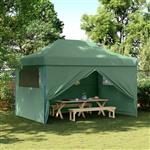 vidaXL Partytent Groen 279 x 410 x 315 cm Oxford Stof