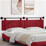vidaXL Hangend Hoofdeinde Wijnrood 210 x 55 x 5 cm Nep Leer