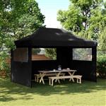 vidaXL Partytent Zwart 279 x 410 x 315 cm Oxford Stof
