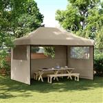 vidaXL Partytent Taupe 279 x 410 x 315 cm Oxford Stof