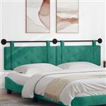 vidaXL Hangend Hoofdeinde Turquoise 210 x 55 x 5 cm Fluweel