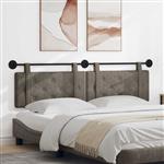 vidaXL Hangend Hoofdeinde Grijs 170 x 55 x 5 cm Antiek PU