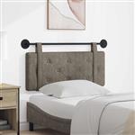 vidaXL Hangend hoofdbord Grijs Antiek PU