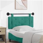 vidaXL Hangend Hoofdeinde Turquoise 110 x 55 x 5 cm Fluweel