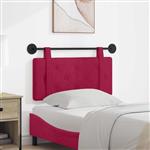 vidaXL Hangend Hoofdeinde Wijnrood 90 x 55 x 5 cm Fluweel