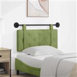 vidaXL Hangend Hoofdeinde Lichtgroen 90 x 55 x 5 cm Fluweel