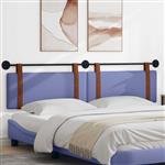 vidaXL Hangend Hoofdeinde Effen Jeans Blauw 210 x 55 x 5 cm Antiek PU