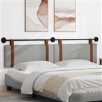 vidaXL Hangend Hoofdeinde Effen Wolkengrijs 210 x 55 x 5 cm Antiek PU