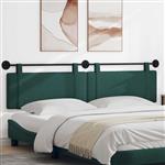 vidaXL Hangend Hoofdeinde Effen Donkergroen 210 x 55 x 5 cm Stof
