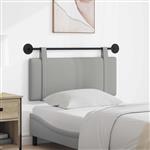 vidaXL Hangend Hoofdeinde Effen Wolkengrijs 110 x 55 x 5 cm Stof