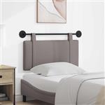 vidaXL Hangend hoofdbord Taupe Stof