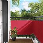 vidaXL Balkon Scherm Bordeauxrood 90 x 600 cm PU gecoat oxford alu