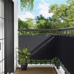 vidaXL Balkon Scherm Zwart 100 x 200 cm Oxford Stof