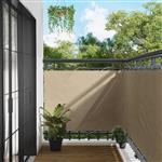 vidaXL Balkon Scherm Beige 110 x 500 cm Oxford Stof
