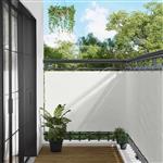 vidaXL Balkon Scherm Wit 120 x 200 cm PU gecoat oxford alu