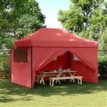 vidaXL Partytent Bordeauxrood 279 x 410 x 315 cm Oxford Stof