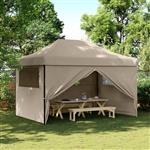 vidaXL Partytent Taupe 279 x 410 x 315 cm Oxford Stof