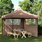 vidaXL Partytent Bruin 292 x 292 x 315 cm Oxford Stof