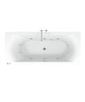 Inbouwbad Riho Lima Easypool 3.1 Whirlpool 180x80 cm Pneumatisch