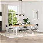 vidaXL Inklapbare stoel 8 pcs Zwart en Grijs 48 x 43,5 x 81 cm