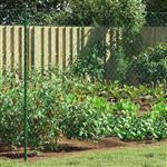 vidaXL Draadgaashek Groen 2 x 10 m Staal