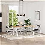 vidaXL Inklapbare stoel 8 pcs Zwart en Grijs 48 x 43,5 x 81 cm